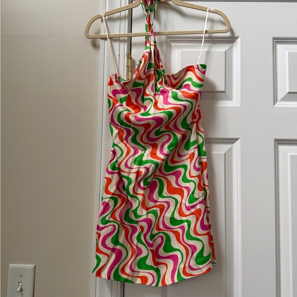 Zara Colorful Patterned Dress - Picture 1 of 7